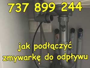 jak podłączyć zmywarkę do odpływu
