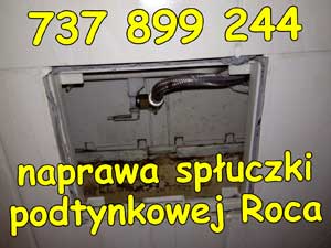 naprawa spłuczki podtynkowej Roca